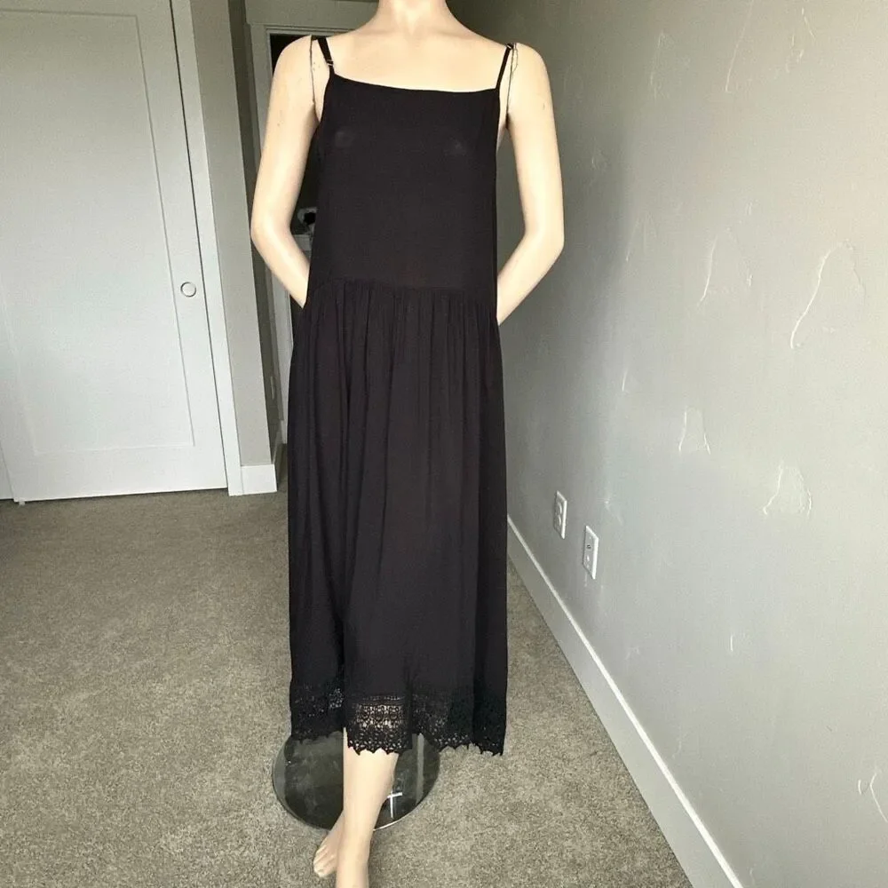 free people black slip dress Hang On Halter Slip Dress in Black by Free People – Kissys